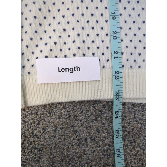 Talbot's Women's Cream Fair Isle Button Cardigan Grandmacore Nylon & Wool SZ L - Picture 12 of 13